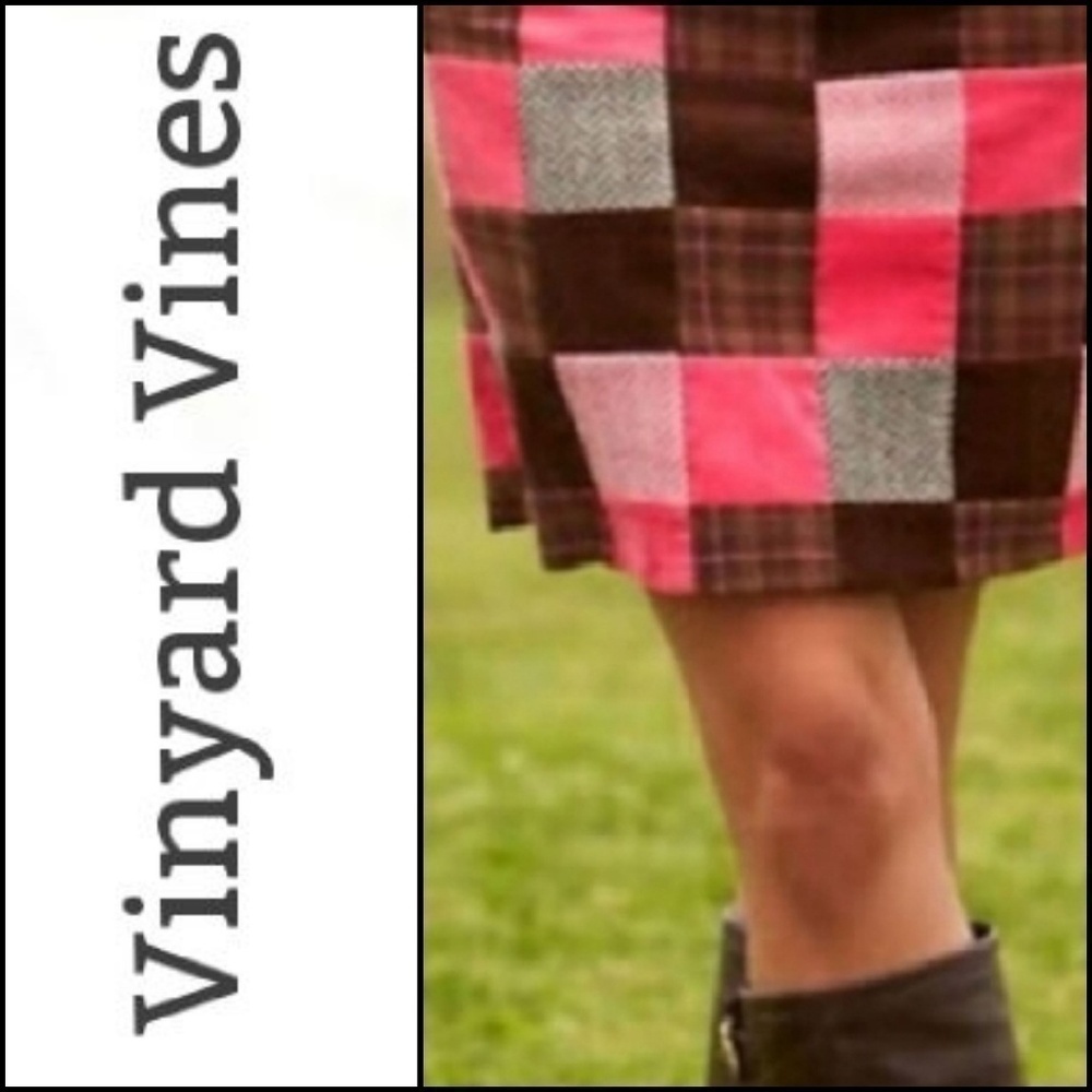 VINYARD VINES Vintage Corduroy Quilted Patchwork Mini Skirt 0.